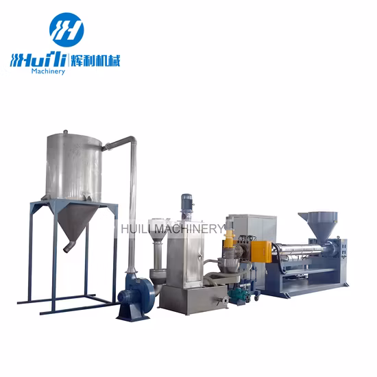 Abfall-Kunststoff-HDPE-LDPE-PP-Folie, Jumbo-Gewebebeutel, Granulator-Extruder-Maschine